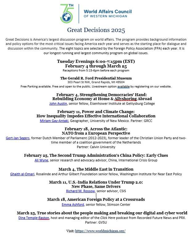 World Affairs Council of Western Michigan